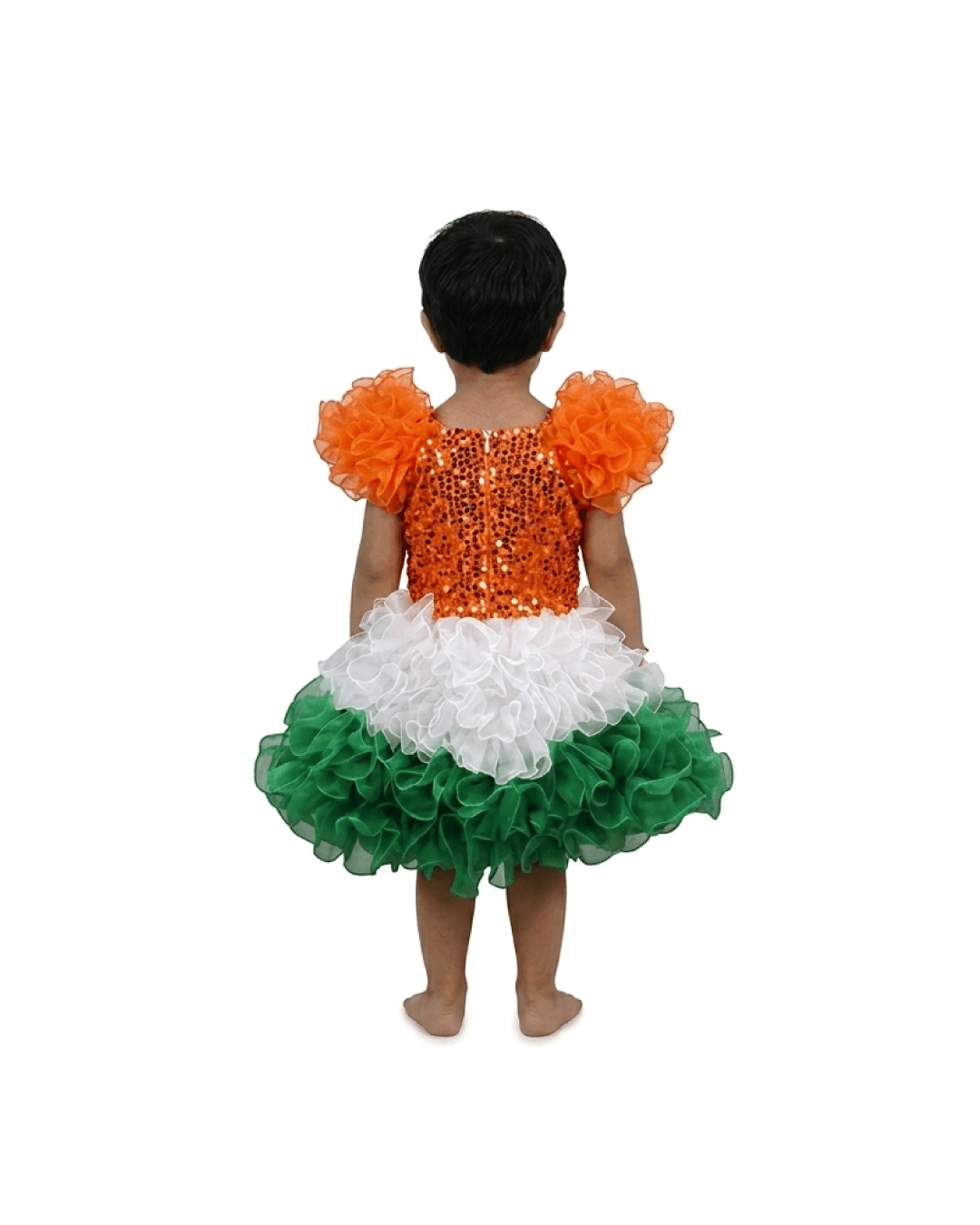 Tricolor Sequin Skirt Top Costume for Girls thumbnail 2
