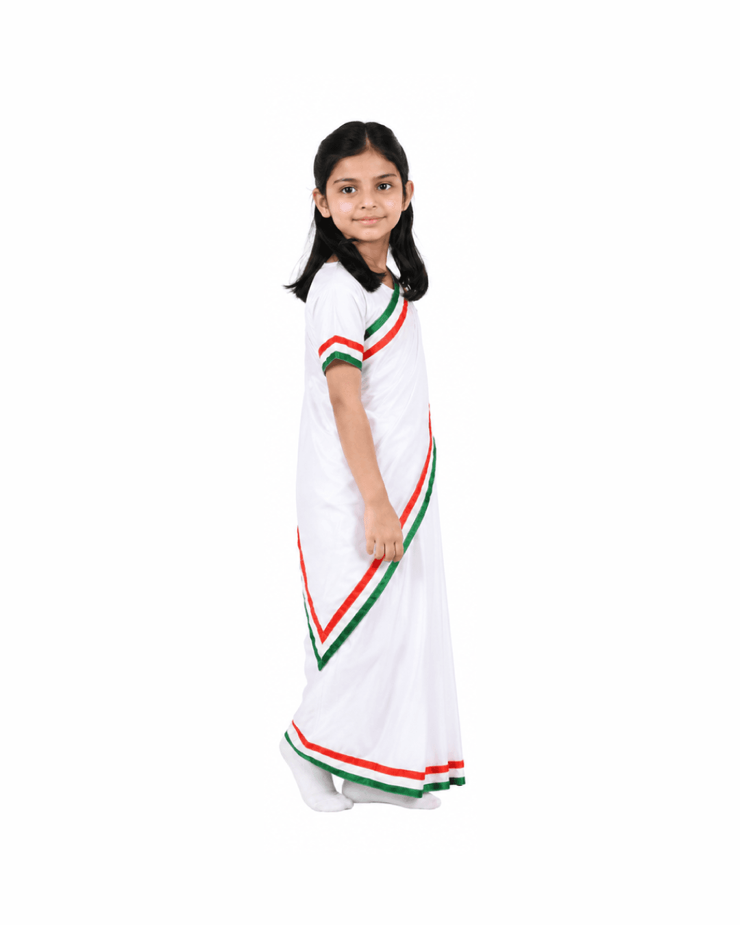 Tricolor Saree Fancy Dress thumbnail 2