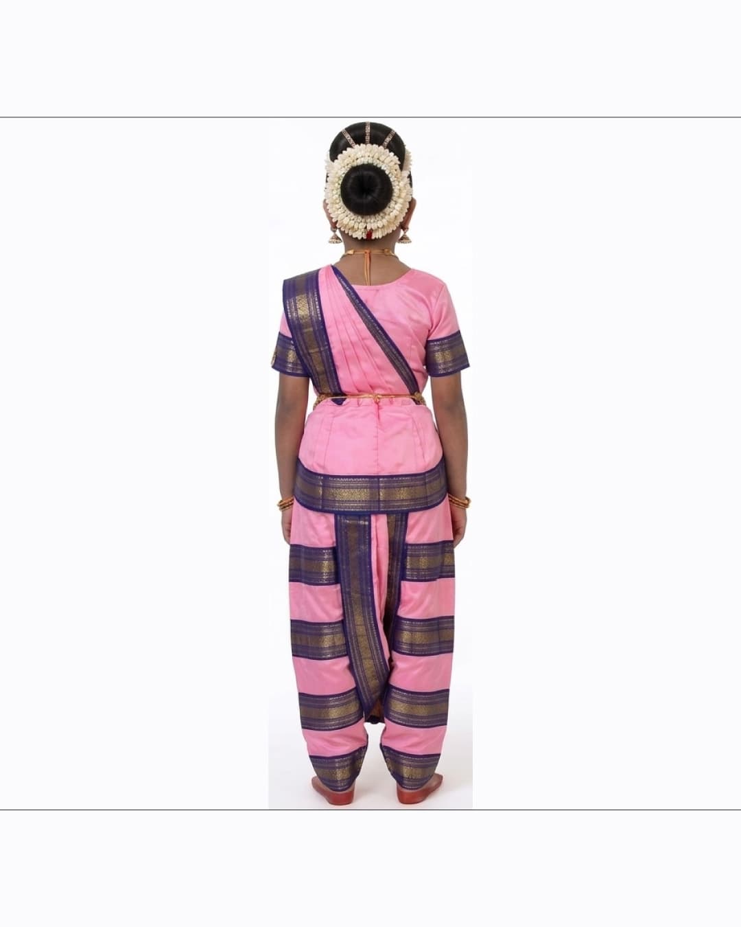 Bharatanatyam Baby Pink Fancy Dress thumbnail 3