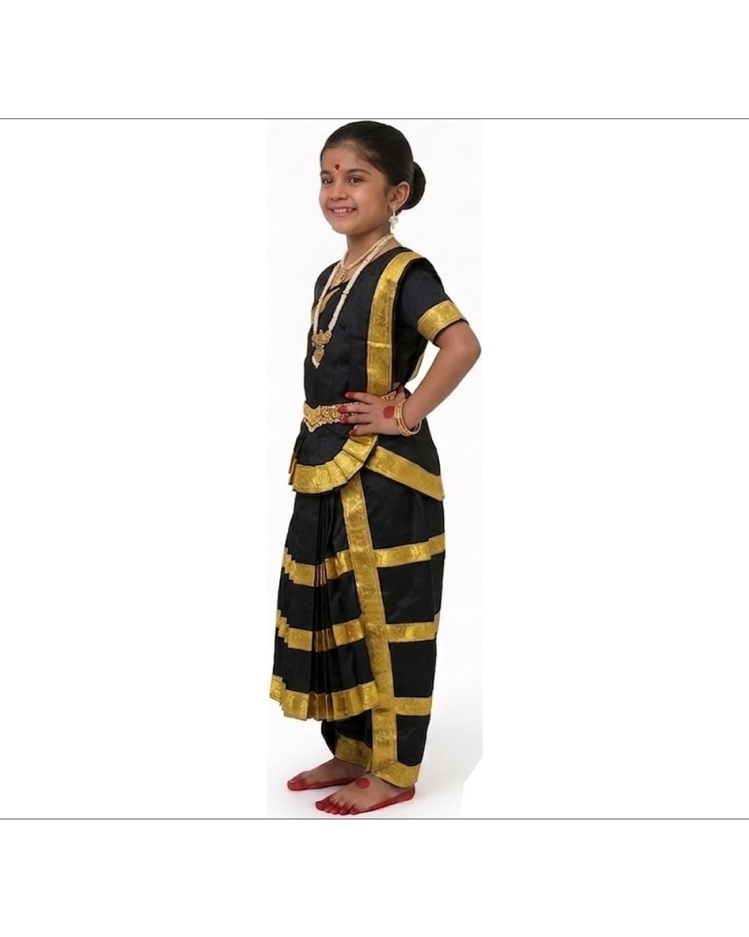 Bharatanatyam Black Fancy Dress thumbnail 2