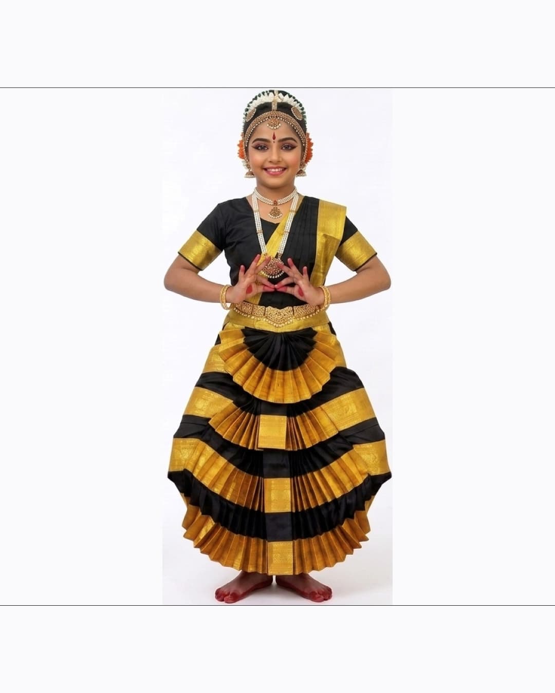 Bharatanatyam Black Heavy Fancy Dress