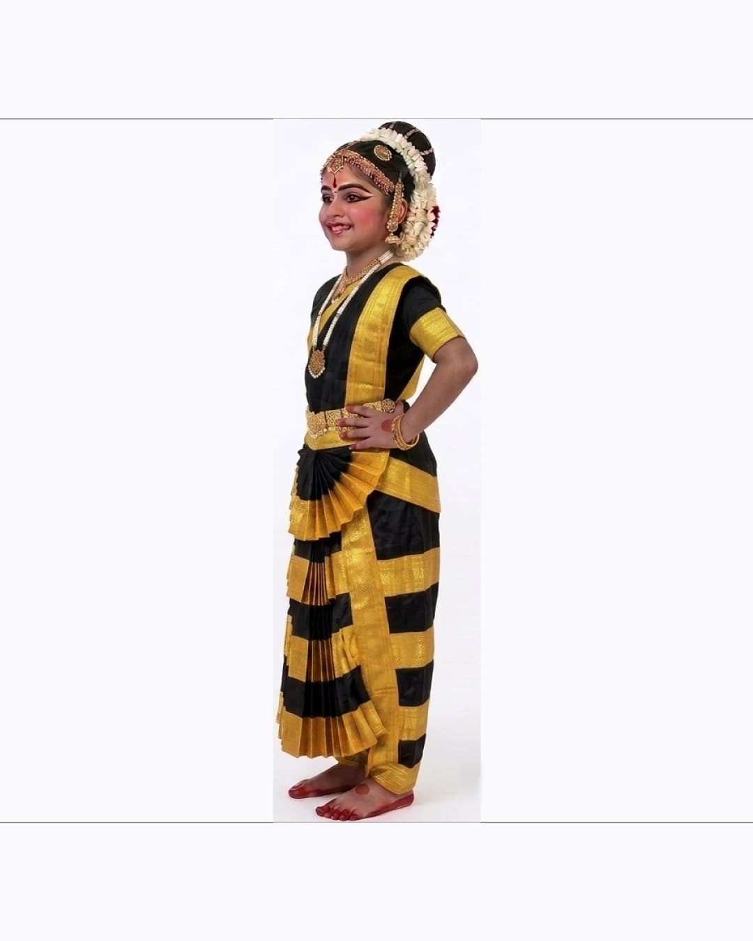 Bharatanatyam Black Heavy Fancy Dress thumbnail 2