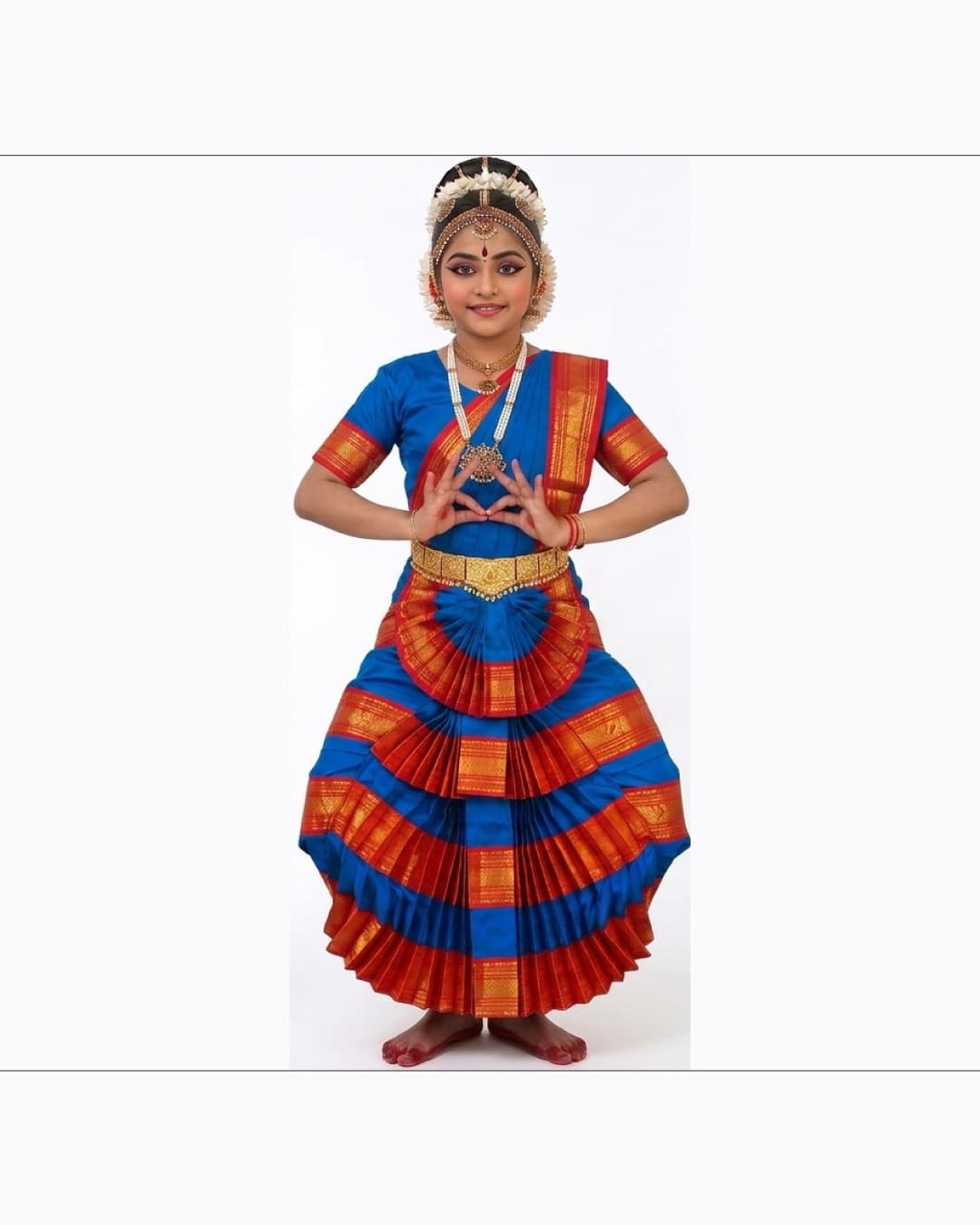 Bharatanatyam Blue Heavy Fancy Dress