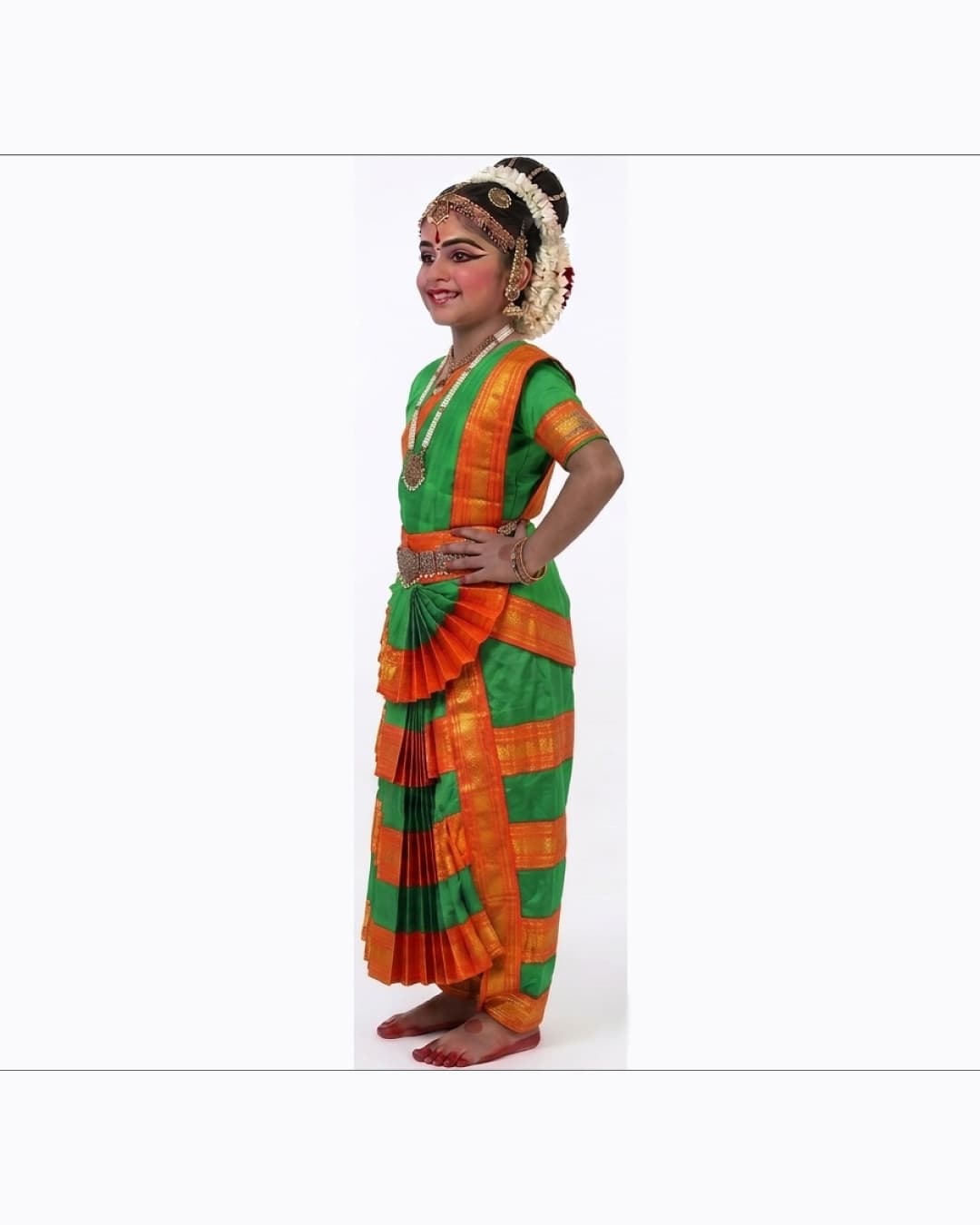 Bharatanatyam Green Heavy Fancy Dress thumbnail 2