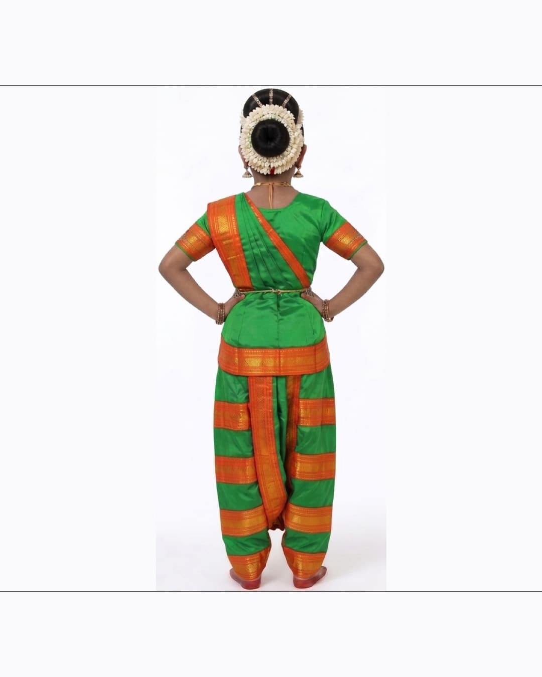 Bharatanatyam Green Heavy Fancy Dress thumbnail 3