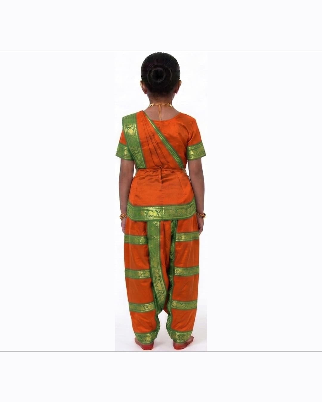 Bharatanatyam Orange Fancy Dress thumbnail 3