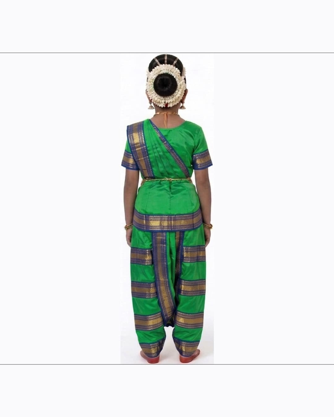 Bharatanatyam Parrot Green Heavy Fancy Dress thumbnail 3