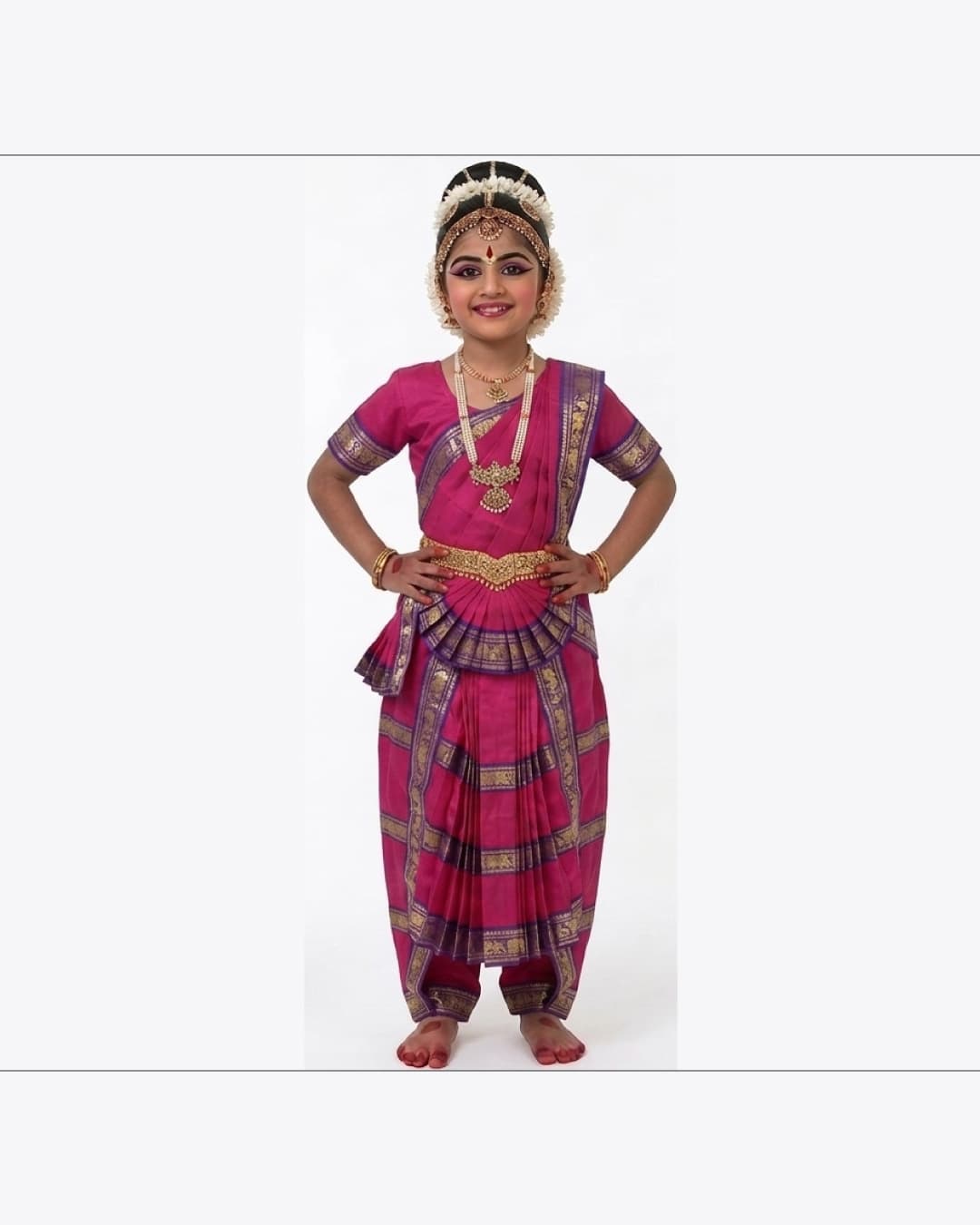 Bharatanatyam Pink Fancy Dress