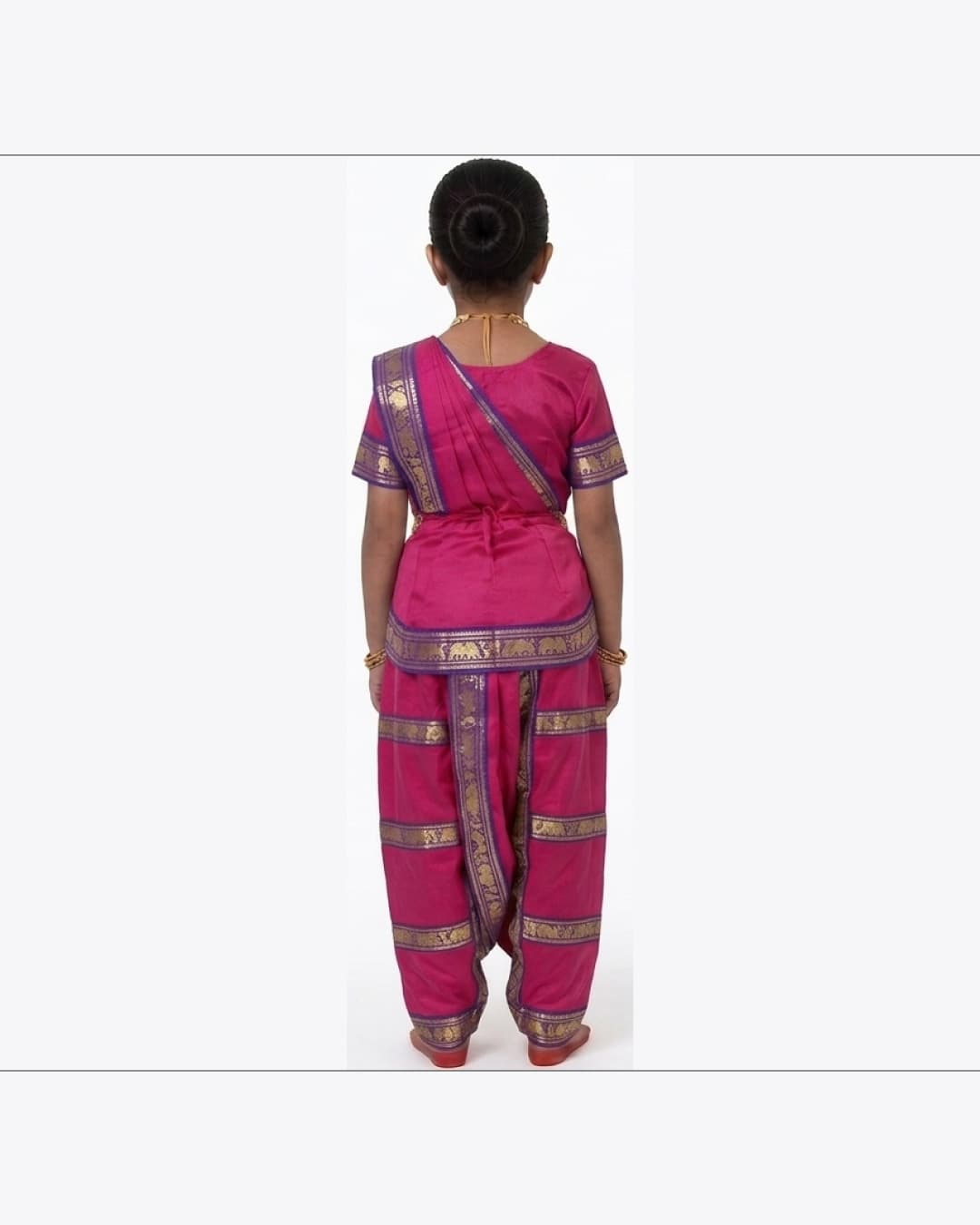 Bharatanatyam Pink Fancy Dress thumbnail 3