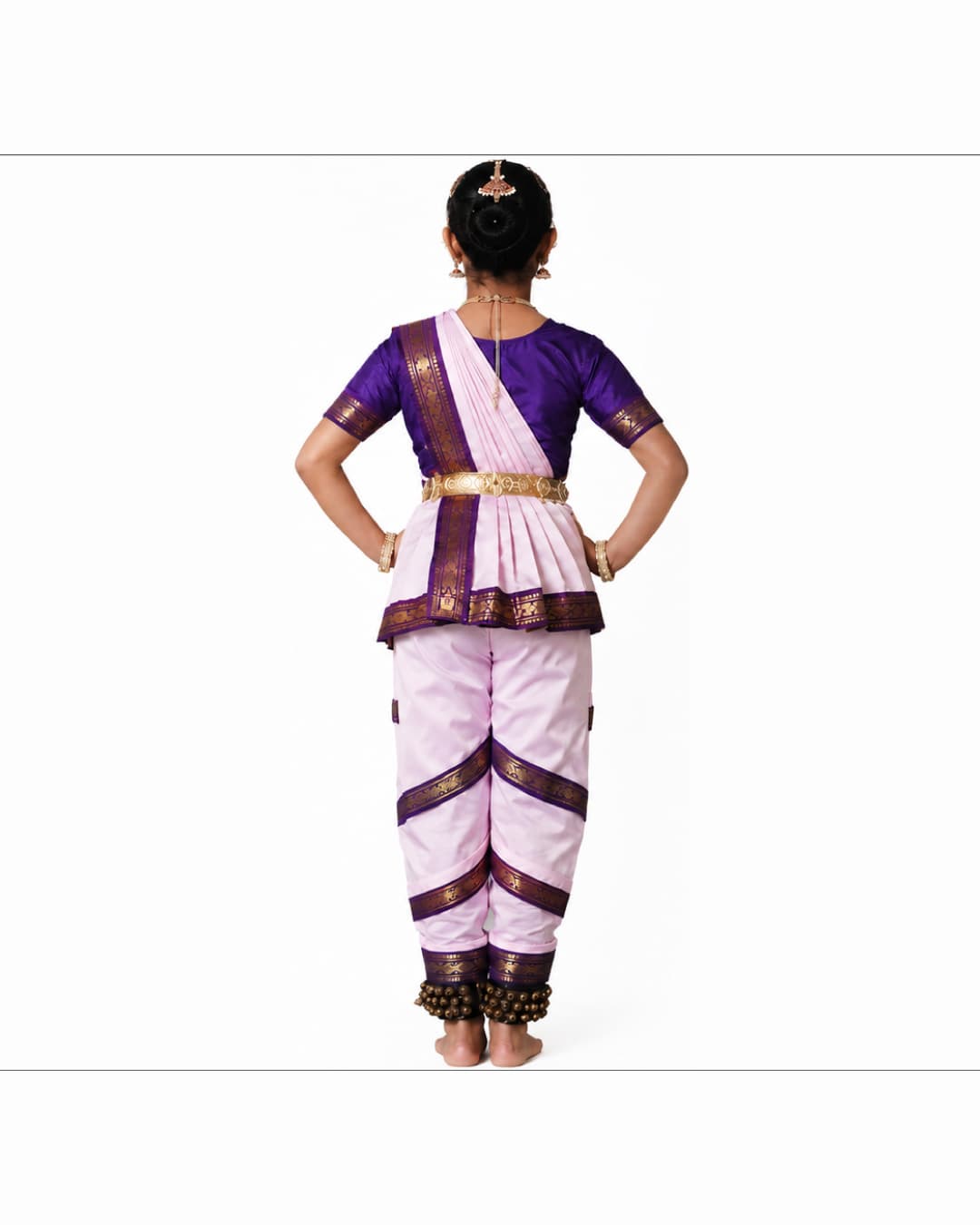 Bharatanatyam Pink Purple Heavy Fancy Dress thumbnail 3