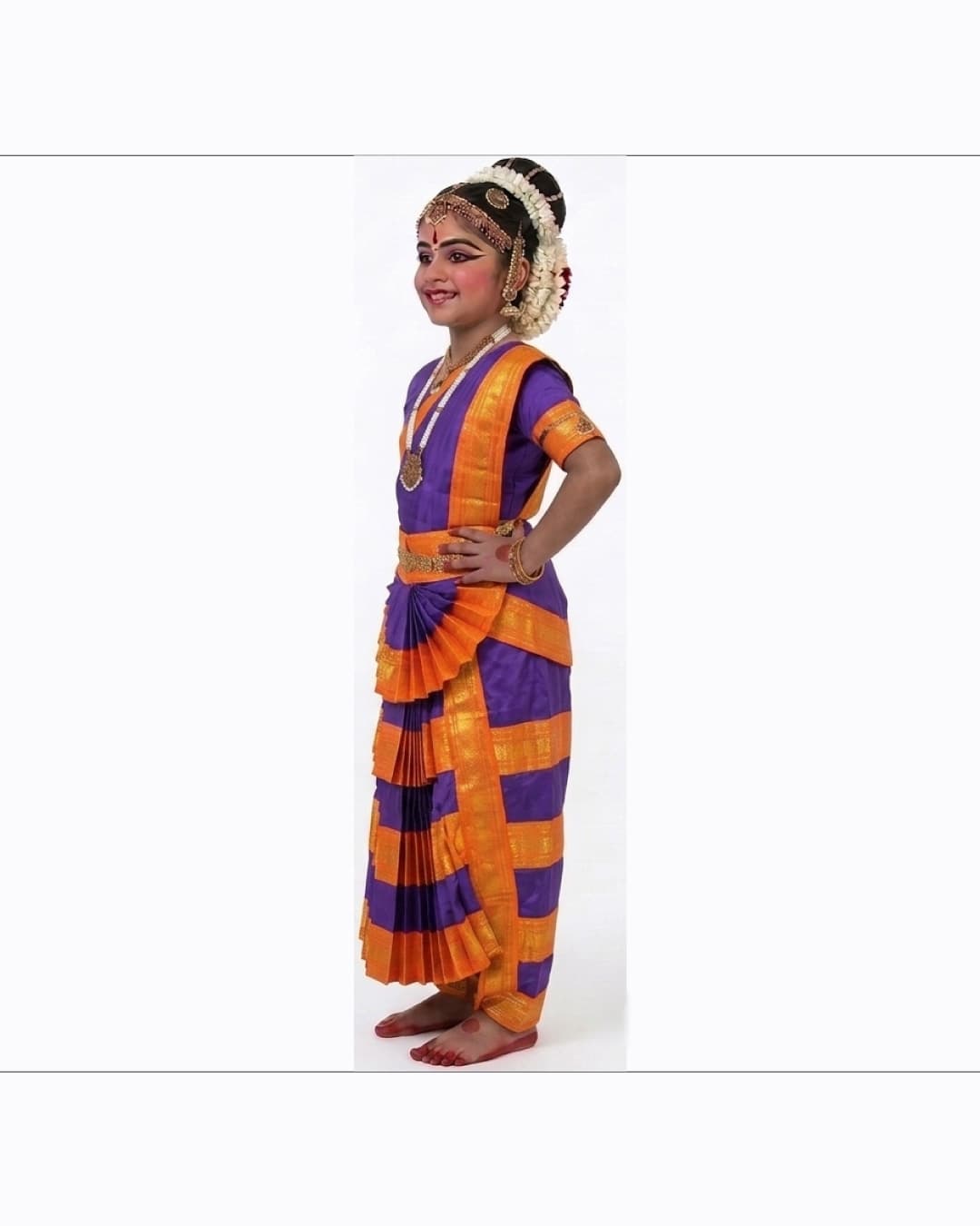 Bharatanatyam Violet Heavy Fancy Dress thumbnail 2