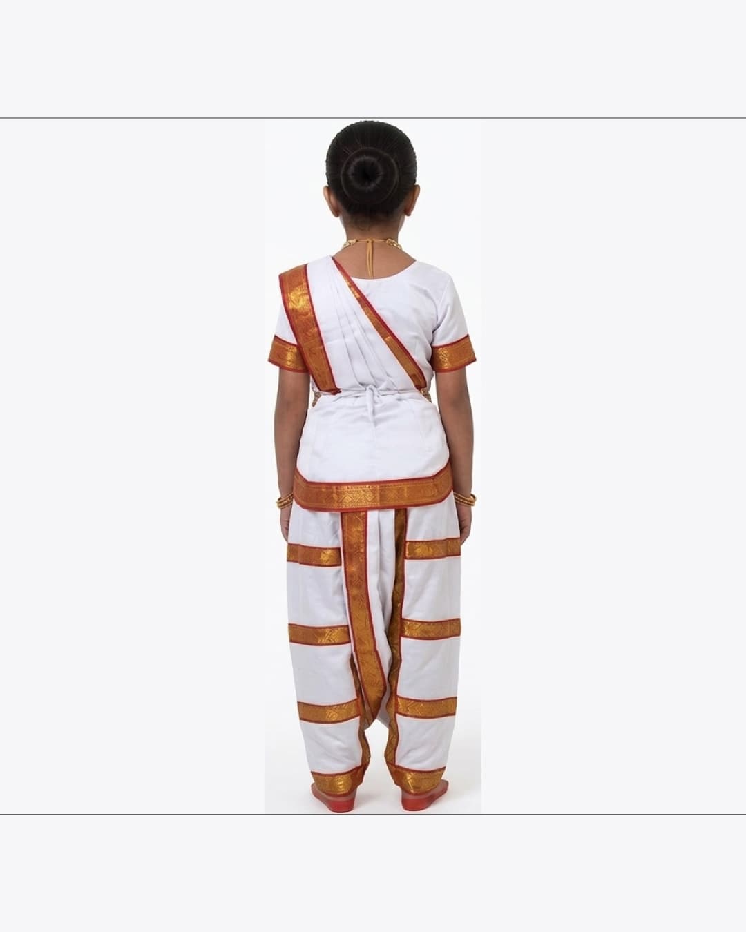 Bharatanatyam White Fancy Dress thumbnail 3