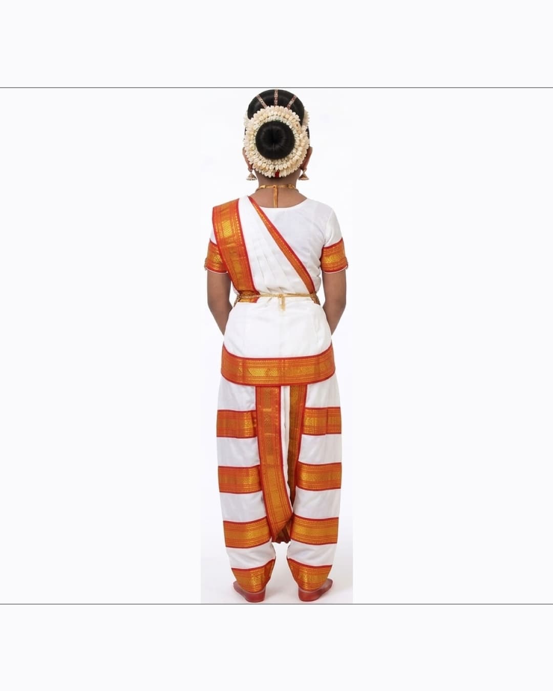 Bharatanatyam White Heavy Fancy Dress thumbnail 3